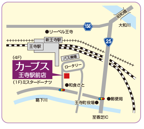 カーブス王寺駅前店の地図